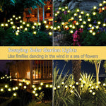 lumières solaires jardin multicolores modernes oscillantes extérieures imperméables ip65 led tiges noires
