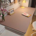 tapis marron bleu marine vert clair uni moderne minimaliste antidérapant stylos effaçables