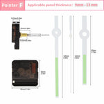 kits horlogers aiguilles quartz noir or vert blanc industriels utilitaires fixations incluses aiguilles heures