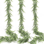 guirlande artificielle verte feuilles fines naturelle extérieure décoration mariage salle maison festive