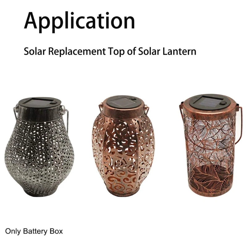 cache solaire rechargeable batterie led lanterne solaire moderne nuit camping vacances replacement 7cm 8cm