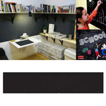 tableau noir effaçable moderne autocollant pvc noir mat opaque craies