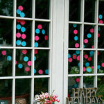guirlande décorative papier cercles colorés festifs anniversaire mariage noël enfantin festive