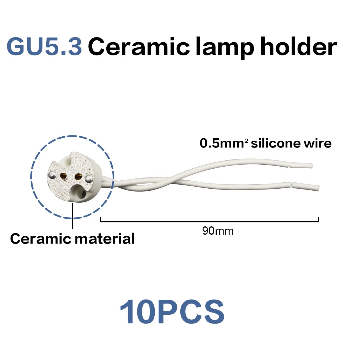 spots led plafonnier blanc carré moderne montage arrière douille gu10 gu5.3 céramique fixe 90