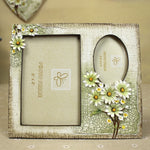 cadre photo vintage floral beige clair fleurs jaunes romantique differentes tailles adhésif