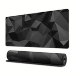 tapis souris géométrique noir moderne 900x400mm caoutchouc antidérapant écriture dessin