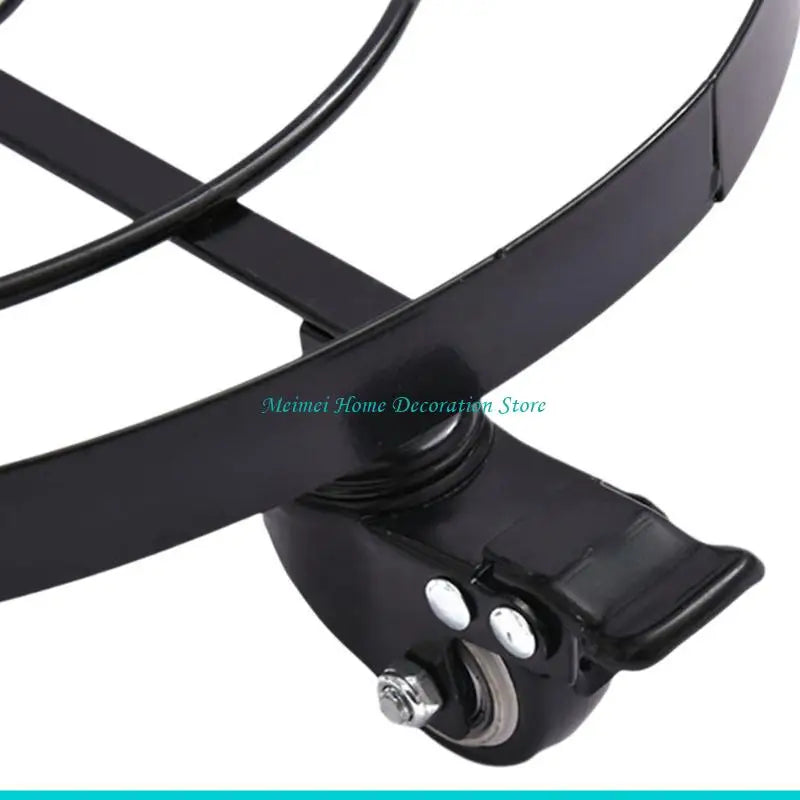 plateau roulettes industriel noir clips quatre roues transport facile plantes plateau métal fer