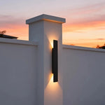 lampe murale moderne noire étanche 18w ip65 led 85265v ip65
