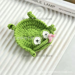 coasters crochetés motif animaux multicolores créatifs respectueux environnement tapis coussinets moderne