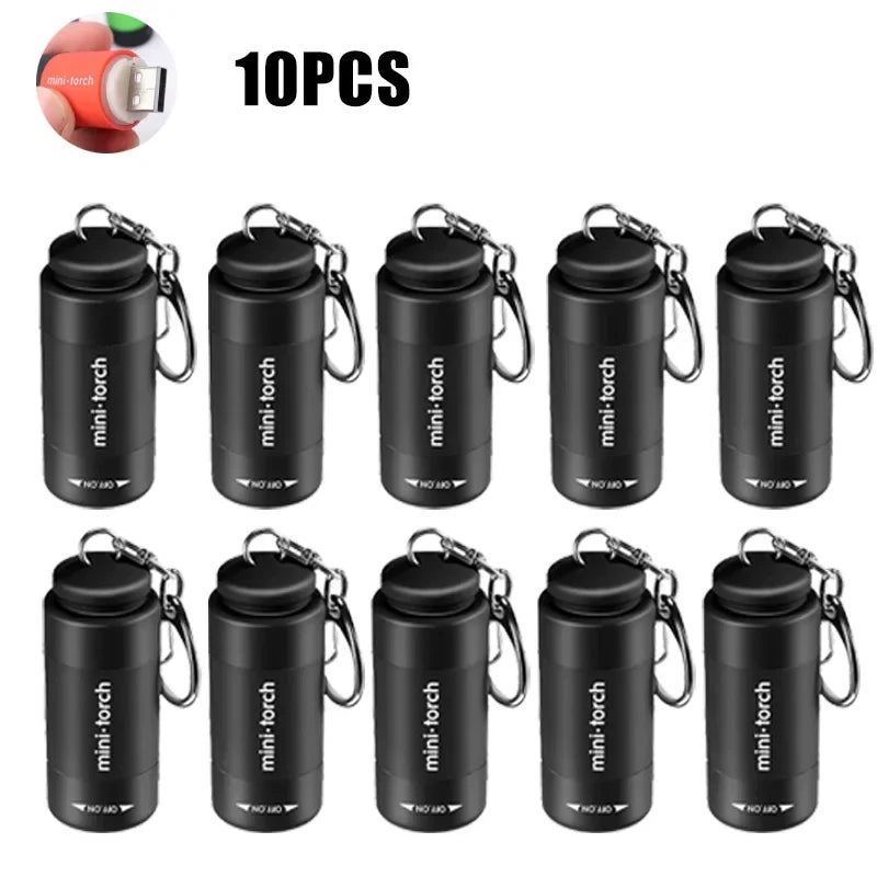torche led rechargeable portable mini usb annuaire clé multiple couleurs moderne compact