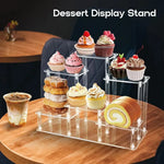 présentoir multi niveaux transparent moderne cupcakes donuts parfums bijoux stockage minimaliste
