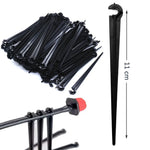 supports fixation tuyaux d'irrigation goutte goutte kit arrosage tiges plastique attaches colliers serrage jardinage