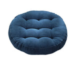 coussin rond velours bleu turquoise anti décubitus polyester doux moderne adultes