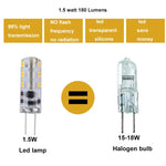 Ampoule LED transparente 12v 24v 249 lumens 360° silicone moderne G4