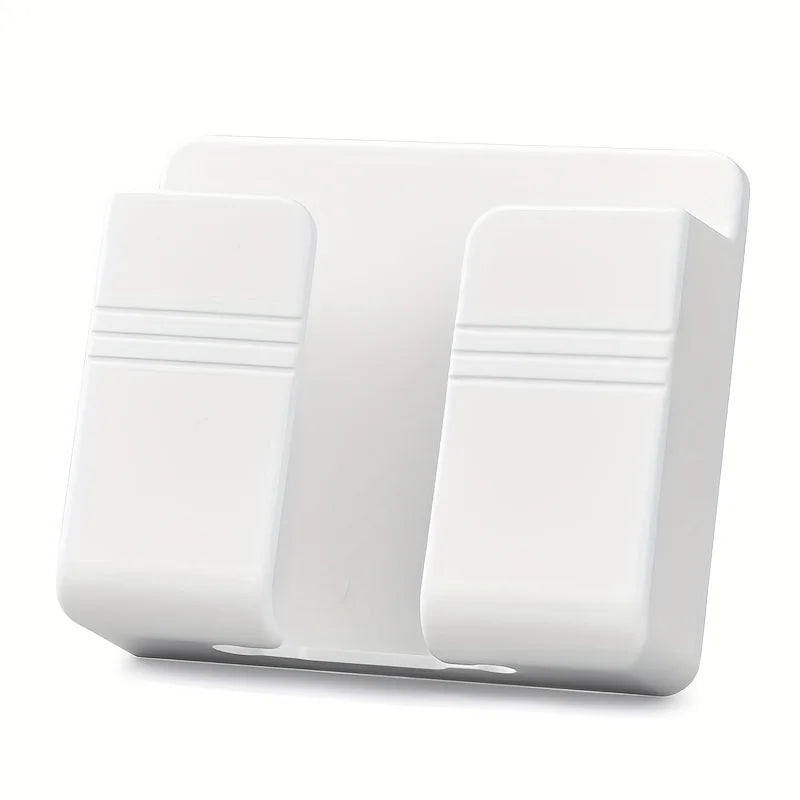 support mural smartphone chargeur adhésif blanc moderne minimaliste cable usb