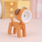 veilleuse table chien forme animaux modernes couleurs variées enfants chambre