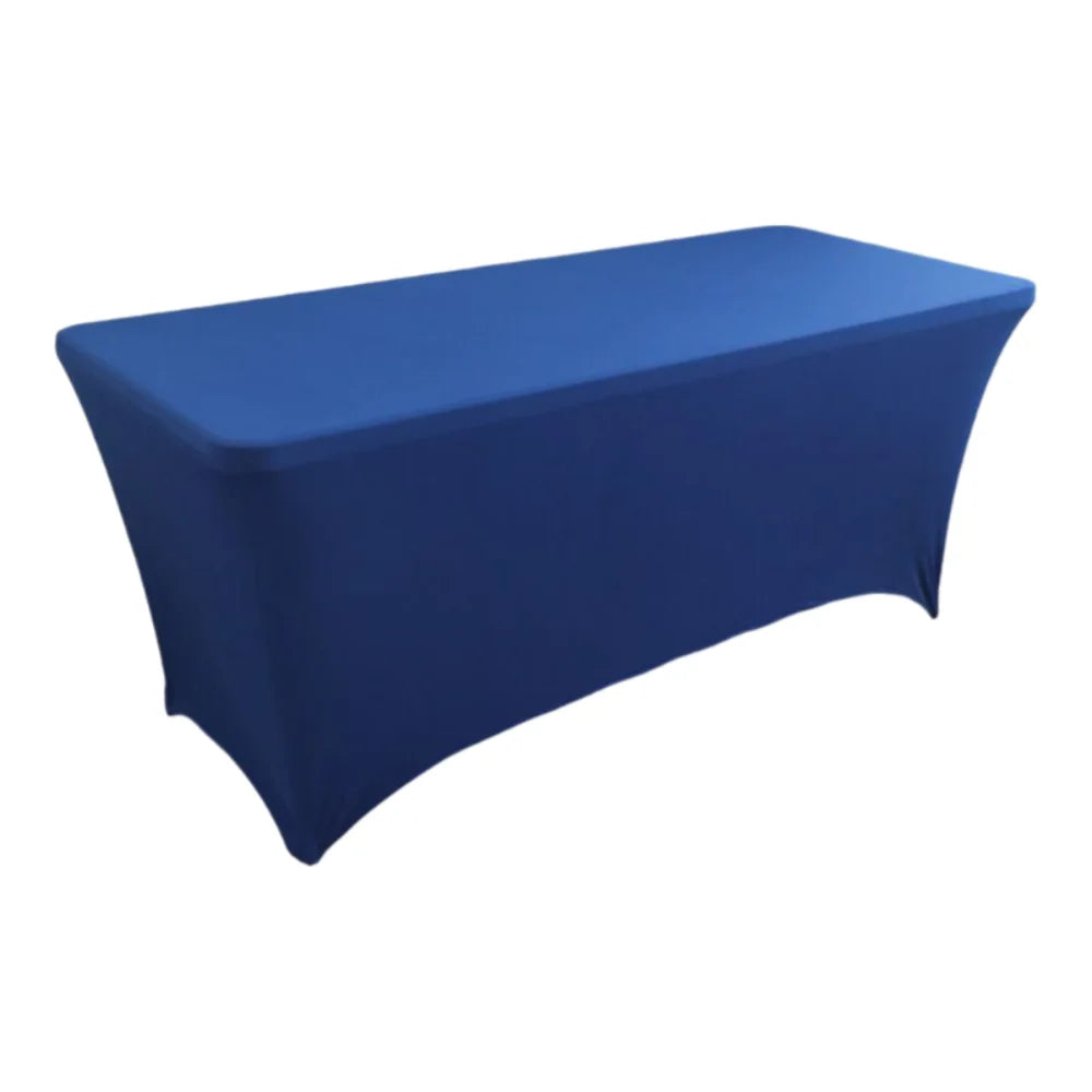 housses table réutilisables noires solides modernes adhésives fête pâques 4ft 6ft 8ft polyester