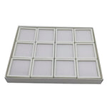 boîtes bijoux noir blanc compartiments carrés moderne storage box organizer showcasegems