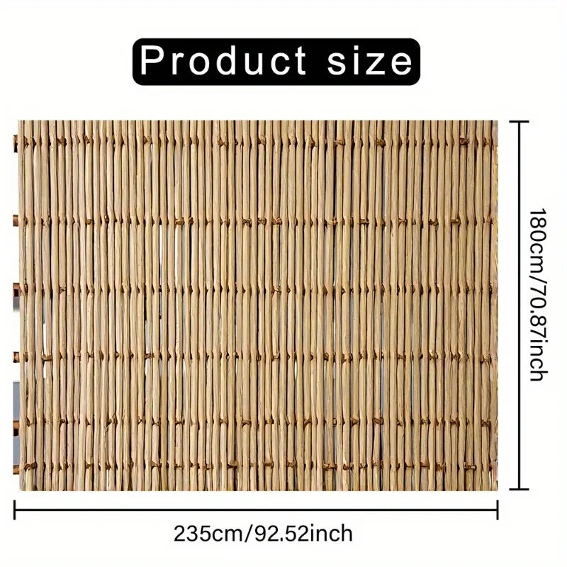 rideau bambou naturel rayures horizontales moderne clips fixation large choix dimensions