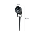 projecteur led moderne étanche noir vis fixation ip65 lumière extérieure jardin industrielle