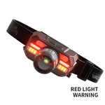 lampe frontale led rechargeable usb zoom torche pêche réglable 90 degrés étanche ipx5