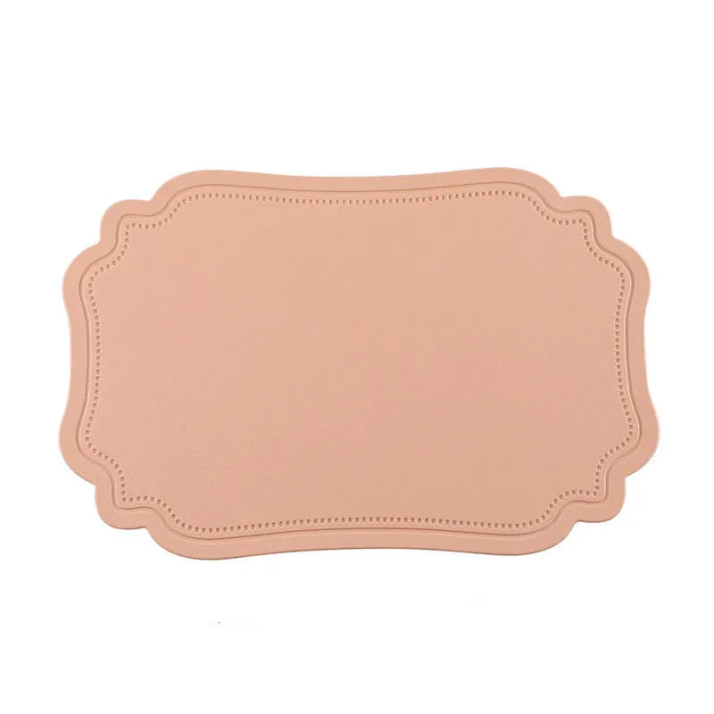 tapis table rectangulaire polyester motif points décoration cuisine salle manger classique