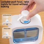 distributeur savon liquide portable orange blanc transparent moderne Pompe Couvercle Salle bains
