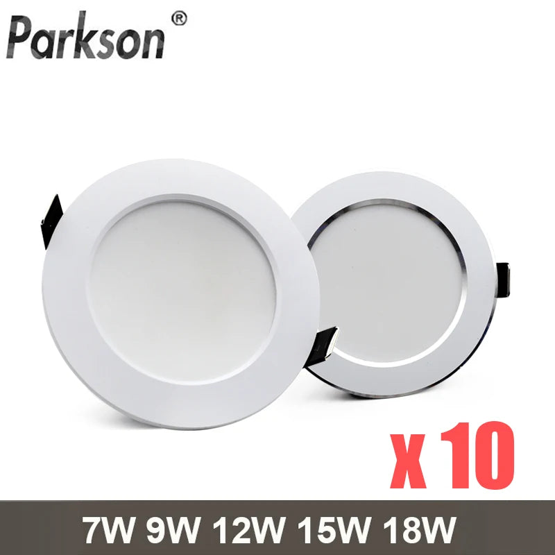ampoule led downlight encastrable blanc moderne 18w 15w 12w 9w 7w spots clips