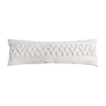 coussin decoratif bleu blanc motif geometrique moderne boho chic amovible lavable tassel adhésif coton