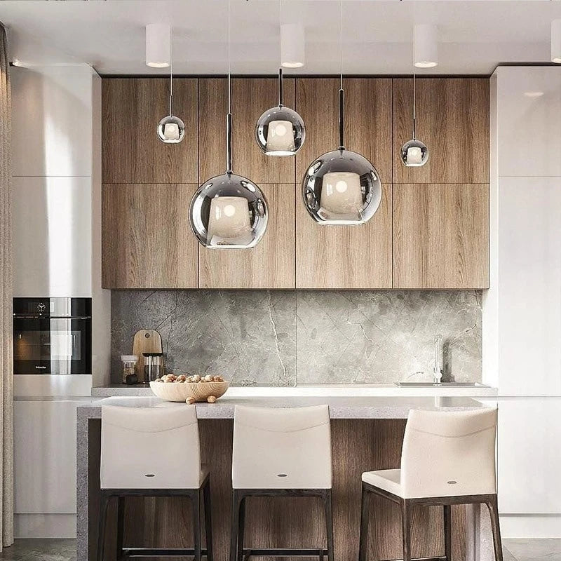 suspension lumineuse moderne pendentif alliage argenté doré blanc câbles suspendus minimaliste