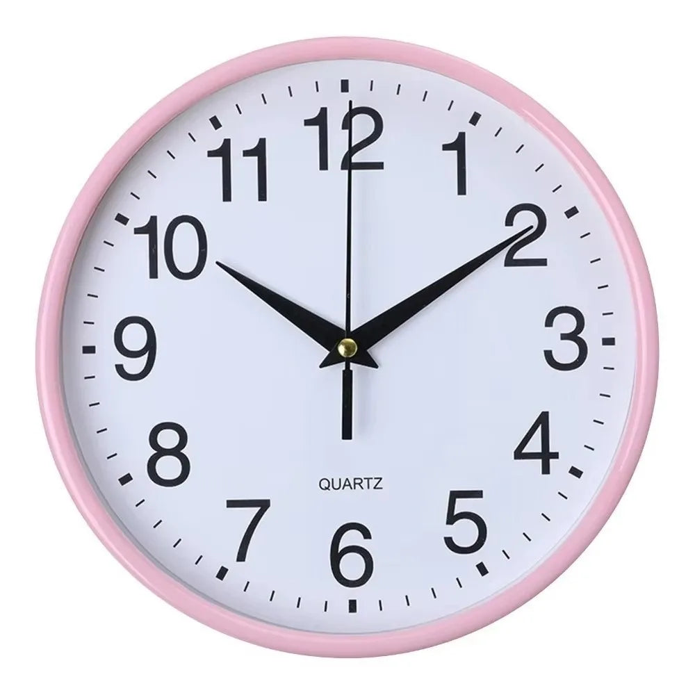 horloges murales modernes aiguille facile lecture couloir salon blanc bleuclair minimaliste