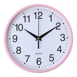 horloges murales modernes aiguille facile lecture couloir salon blanc bleuclair minimaliste