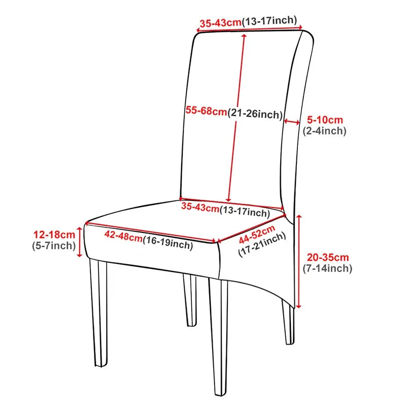 housse chaise moderne tissu géométrique vert clair protection salissures 35 43cm haute qualité