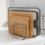support planche découpe acier inoxydable gris moderne utilisation multiple organisation kitchenWARE