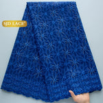 dentelle brodée fleurs points coton polyester occasionnelle soirée mariage bleu marine rose violet turquoise