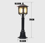 lampe jardin extérieure noire classique grille ajourée ip65 led étanche industrielle