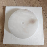 lampe moderne marbre naturel blanc beige brun doré cuivre led cuisine chambre salle manger