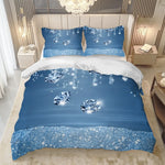 Motif impression 3D sur tissu polyester brossé de la parure de lit
