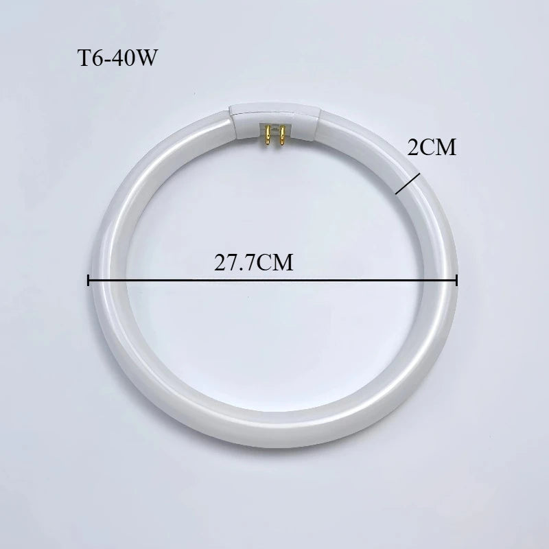tube lumière circulaire blanc moderne 22w t5 18.2cm efficace eye caring