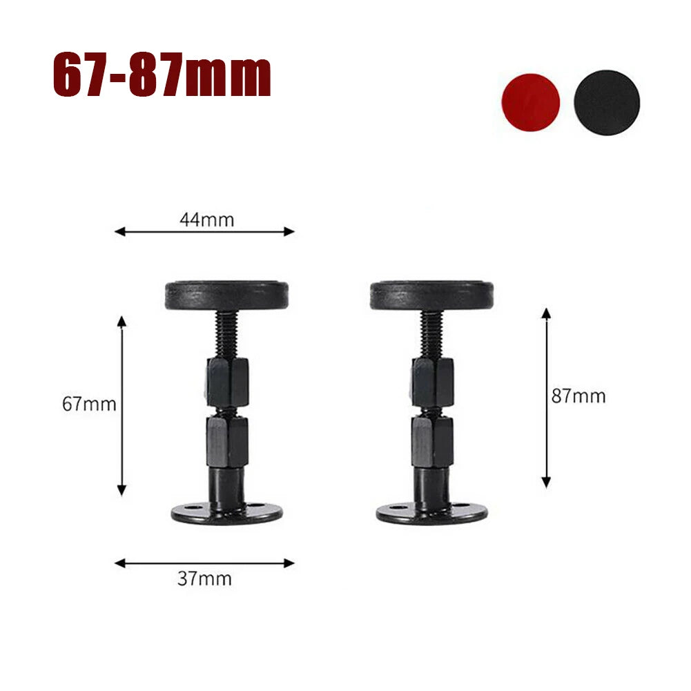 support fixation anti vibration réglable métal moderne noir 28 110mm adhésif