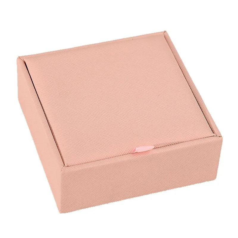 boîte bijoux cuir pu moderne rose clair vert foncé élégante toile lin multifonctionnelle portable