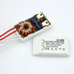 transformateur électrique 12v 220v blanc industriel certifié câbles adaptateur alimentation électronique