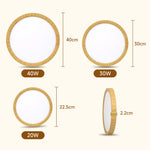 lampe moderne grain bois 20w 30w 40w blanc bois naturel