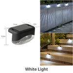 Applique murale solaire LED bleue pour escaliers extérieurs