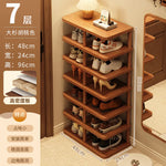 étagère chaussures moderne métal texture bois clair organisateur minimaliste gain place maison