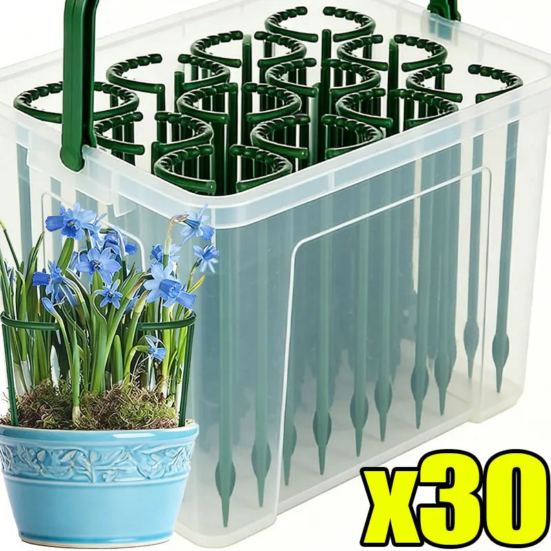 support plante vert foncé clips plastique peint pratique fleur grimpante bonsaï jardin arrangement