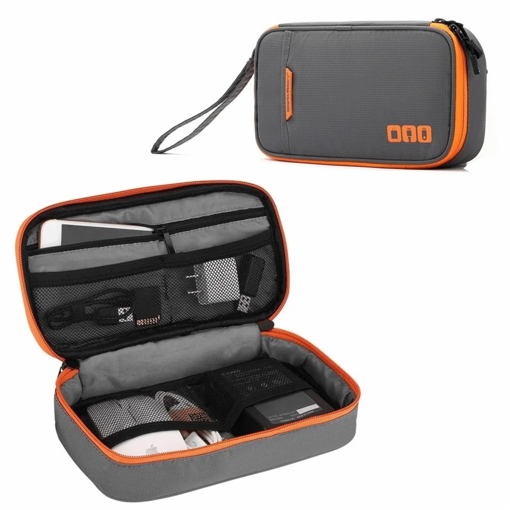 Sac outils gris toile anti odeur zips accessoires tabac moderne rechargeable