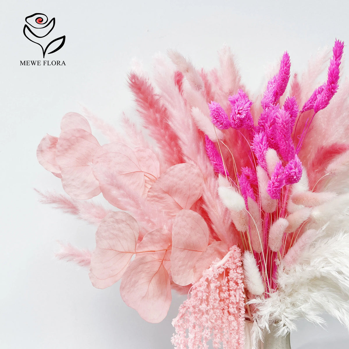 décoration intérieure bouquets fleurs séchées naturelles rose romantique anniversaire mariage