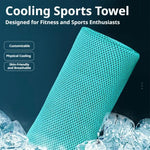 serviette sport polyestère bleu vert moderne maille fine rapide absorption haute qualité douce