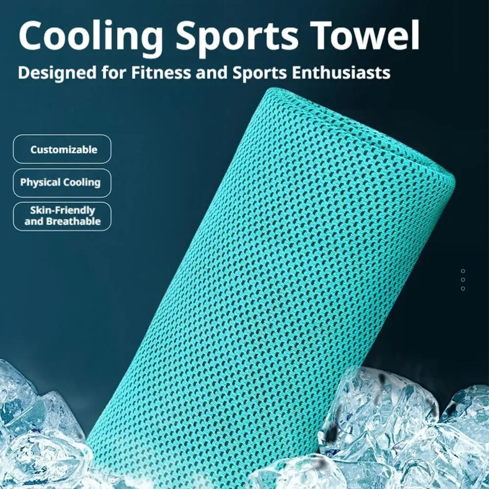 serviette sport polyestère bleu vert moderne maille fine rapide absorption haute qualité douce